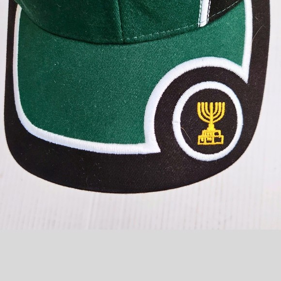 Jerusalem Green And Yellow Adult Hat Baseball Cap Unbranded - Picture 6 of 8